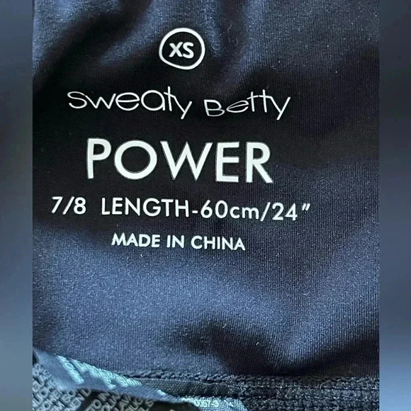 Sweaty Betty power Camo 7/8 leggings black and gray - Picture 6 of 9